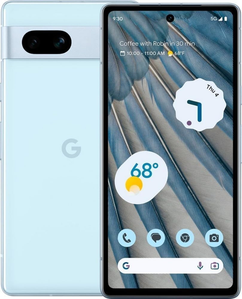 Restored Google Pixel 7a 5G, 128GB, Sea - Unlocked (Refurbished)