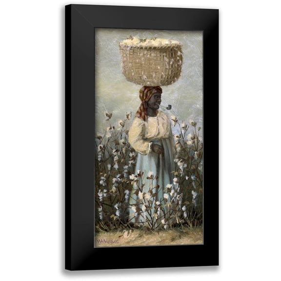 Walker, William Aiken 9x14 Black Modern Framed Museum Art Print Titled - Cotton Picker
