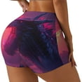 thumbnail image 2 of Fotbe Mystical Dragon Under Moon Seamless Shorts, Womens Workout Shorts High Waist Stretch Booty Short for Gym/Yoga/Running/Biking-XX-Large, 2 of 9
