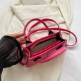 thumbnail image 2 of Bolso de mano informal para mujer, bolso Hobo de PU con correa ajustable, bolso bandolera sólido versátil, 2 of 9