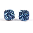 thumbnail image 1 of Pendientes de succión con imán de racimo de cristal sin agujero Pendientes de moda urbana para hombres y mujeres Pendientes de moda de cristal de piedra, 1 of 5