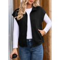 thumbnail image 3 of Chaleco Dokotoo para mujer, moda otoño 2025, cuello vuelto, negro, 3 of 6