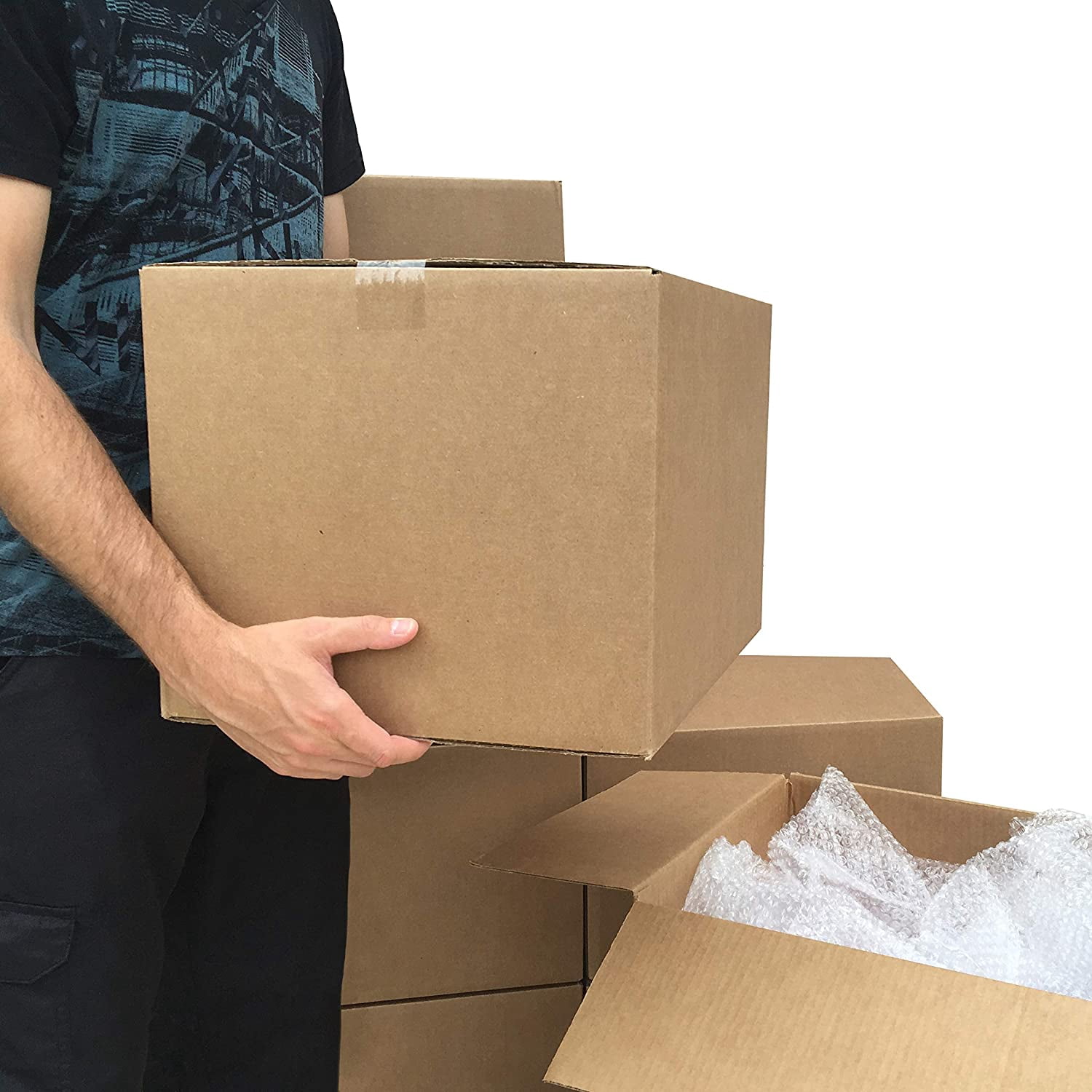 Cardboard Moving Boxes for Shipping and Packing