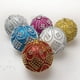 thumbnail image 5 of Toystoory 1 Uds. Bola de Navidad con cuentas de purpurina colgantes de árbol de Navidad decoración navideña para el hogar 2022 Feliz Año Nuevo Naviidad Kits de decoración para fiestas Plata Toystoory JR1019-07, 5 of 6