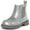 Gray, variant on Bocca Girls Glitter Chelsea Boots Black Ankle Booties With Zipper 1M