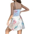 thumbnail image 6 of Floral Satin Nightdresses for Women Silk Nighties for Women Soft Ladies Night Dress Nighty V Neck Sleepwear Nightwear Pajama, 6 of 9