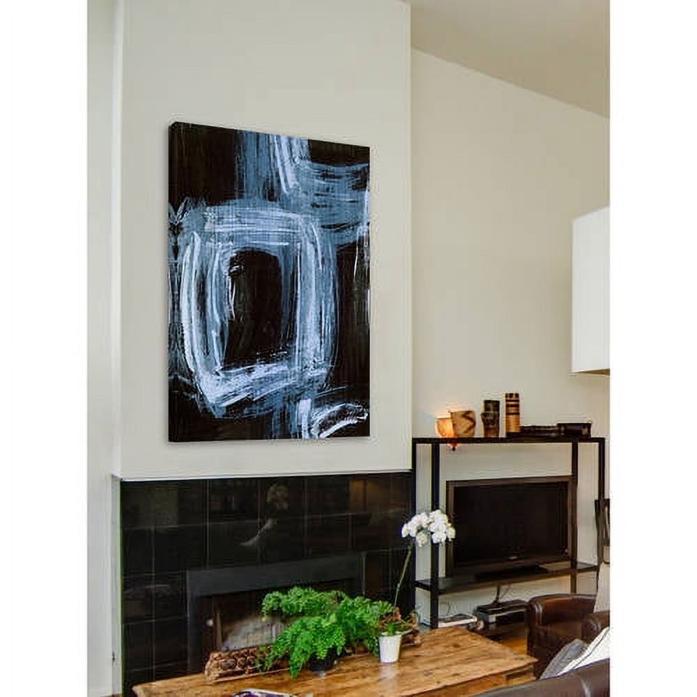 Marmont Hill "Sapphire Windows I" Painting Print on Wrapped Canvas