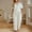 White, variant on Hueook Women Pajamas Women's White Striped Plus Size Sleepwear Long Sleeved Pants Women's Home Wear Sleepwear Set White XL