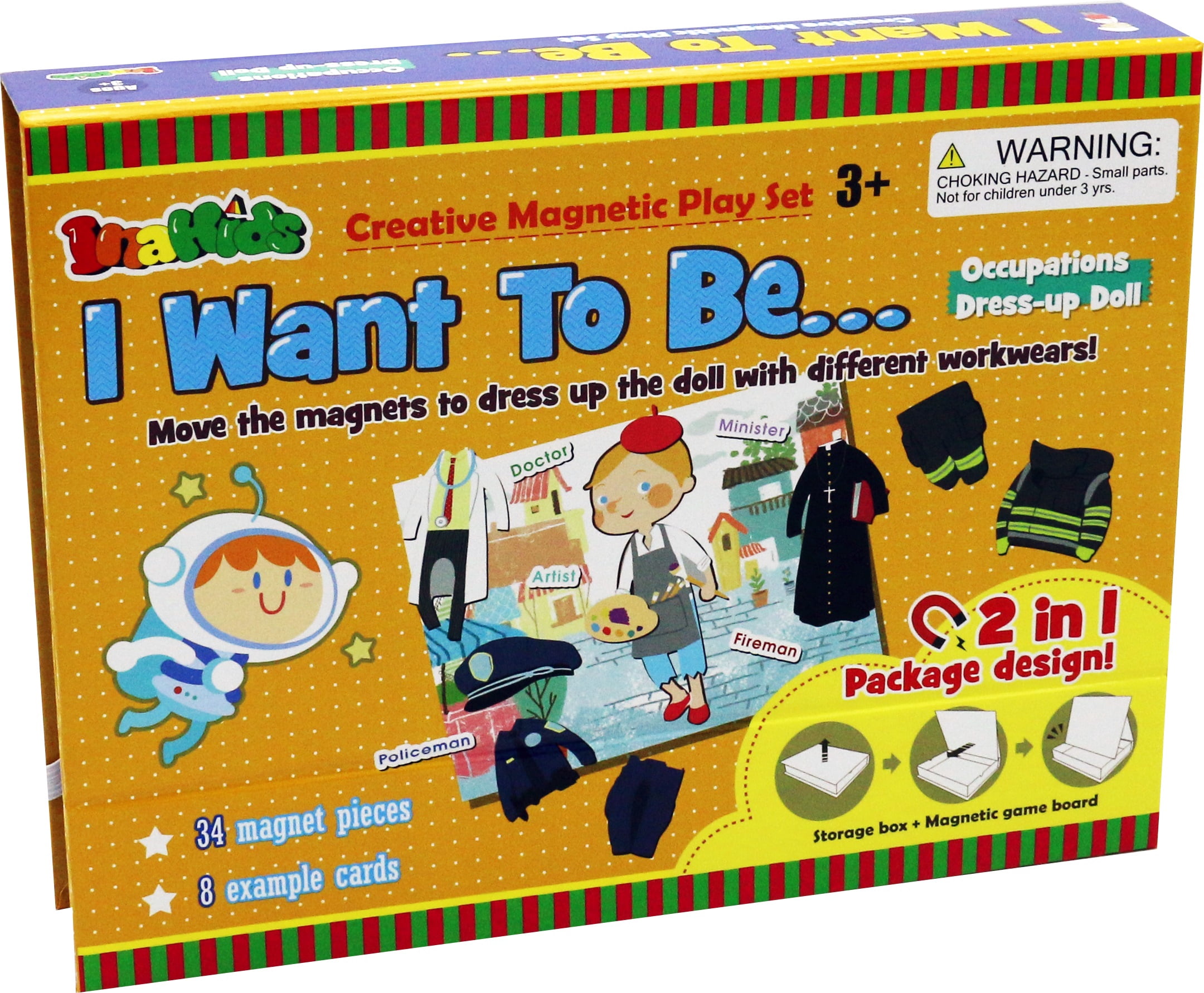 Zummy Educational Kids Creative Magnetic Play Set Patterns & Shapes Learning Toy - I Want to be