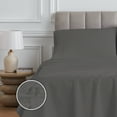 thumbnail image 3 of Purity Home 100% Cotton Bedsheet Set, 400 Thread Count Sateen Green Wrinkle-Resistant, 4-Piece, Full Charcoal Gray, 3 of 3