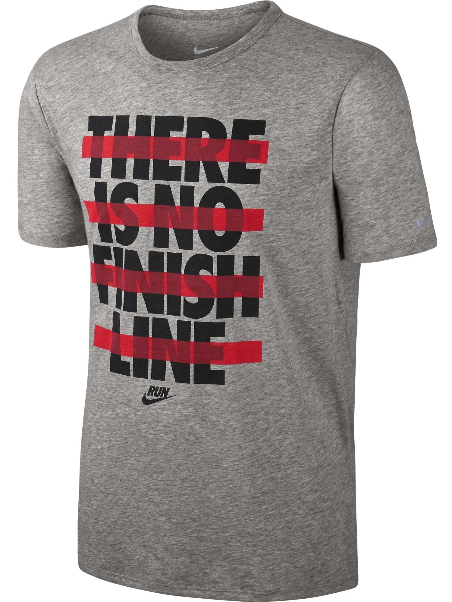 Nike - Nike Run PA No Finish Line Men's Tee Shirt Dark Grey/Black/Red ...