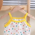thumbnail image 4 of mgoYE Baby Girl Clothes 6-9 Months 6M-7T Cotton Camisole Cute Tank Tops Sleeveless Undershirt Shorts Set Flower Clothes|Light Yellow 12-18 Months, 4 of 5