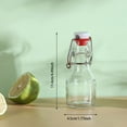 thumbnail image 2 of Glass Swing Top Bottles - 2oz to 34oz Airtight Flip Top Bottles for Kombucha, Cold Brew & Infusions, BPA-Free Leakproof Storage for Juice, Oil, Vinegar - Dishwasher Safe, 2 of 4