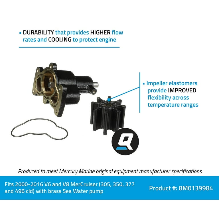 Quicksilver New OEM Brass Water Pump Housing, 8M0118062 - Walmart.com
