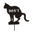thumbnail image 3 of Letrero de Prohibición de Caca para Gatos shamjiam con Estaca de Hierro Decoración de Jardín, 3 of 8