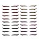 thumbnail image 4 of 20 pares de pegatinas de delineador de ojos reutilizables para sombras de ojos y maquillaje de ojos, 4 of 5