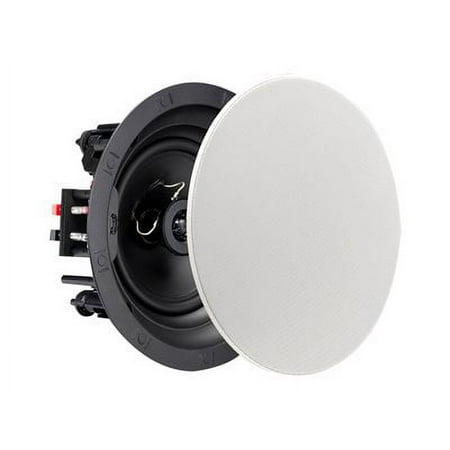 Klipsch - 6-1/2" 140-Watt Passive 2-Way In-Ceiling Speaker (Pair) - White