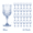 Blue, variant on 24 Pack 7oz Green Plastic Wine Glasses, Cocktail Cups for Wedding Party Banquet Holiday Events, Multicolor