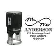 thumbnail image 1 of Printtoo Black Address Personalized Self Inking Address Heavy Duty Stamp Custom Rubber Stamper-50 mm Diameter, 1 of 6
