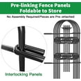 thumbnail image 2 of WarmHaven 8 Panels 24in(H)×10ft(L) Decorative Garden Fences and Borders for Dogs Pre-Linking Panels No Dig Garden Edging Border Fence for Animal Barrier Fencing for Flower Bed Yard Patio, 2 of 7