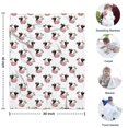 thumbnail image 4 of White Cow Head Pattern Blanket,Comfortable Soft Flannel Throw Blanket,All Season,Warm Lightweight Blankets for Sofa Bed Couch Living Room Chair,30"x40", 4 of 4