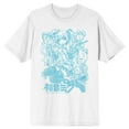 thumbnail image 1 of Hatsune Miku Line Art Adult White T-Shirt, 1 of 2
