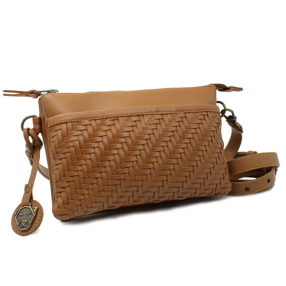 Bandolera Cacto Beige De Piel Vegana GLOWA Bolsa