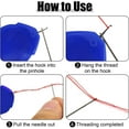 thumbnail image 2 of Needle Threader for Hand Sewing 12 Pcs Plastic Wire Hook Simple Threader for Needles Small Eye Needle Threader for Sewing Machine Needle Threader Tool for Sewing Crafting, 2 of 4