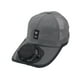 thumbnail image 5 of Sombrero de visera con ventilador para adultos, sombrero de visera para acampar, escalar, mochilero Gris oscuro, 5 of 8