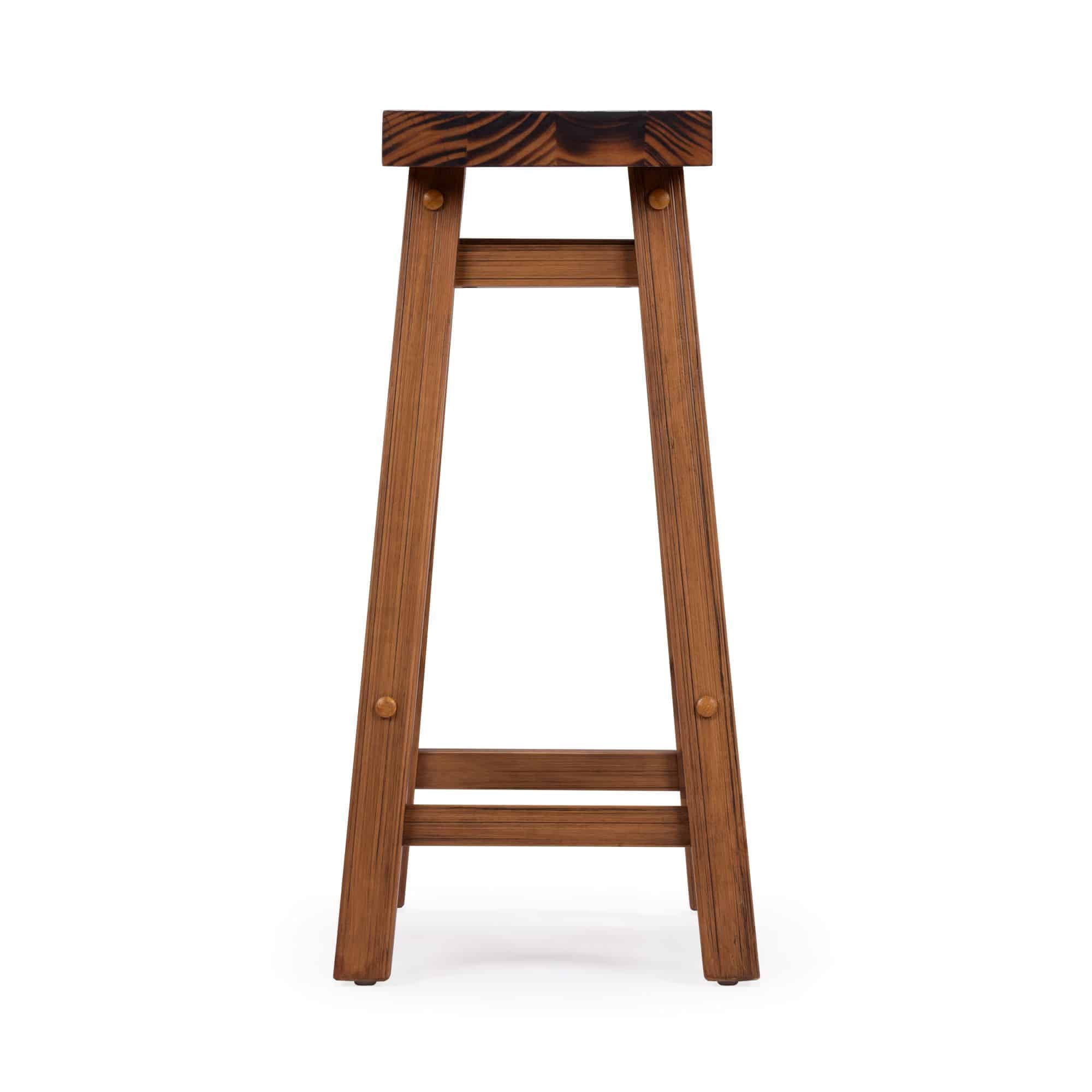Sonoma Backless Saddle Counter Stool - Burnt Chestnut
