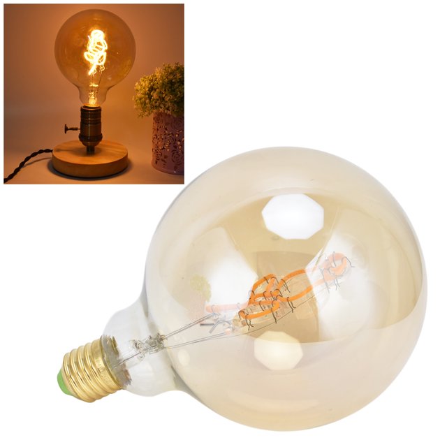 Bombilla de filamento bombilla LED con atenuación de potencia de 4W de bajo calor para sala de estar para oficina para dormitorio ANGGREK Otros