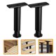 thumbnail image 5 of WHAMVOX 2Ud Pies Ajustables Para Muebles Y Soporte Profesional Fácil De Instalar En Negro, 5 of 8