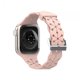 thumbnail image 1 of Correa de reloj Apple iWatch 6/5/4/3/2/1 Generación SE con encaje hueco de silicona sólida --- Rosa retro 42/44/45 mm, 1 of 4