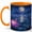 Orange, variant on Moonlit Lotus Pond 11oz Ceramic Mug, Fantasy Lake Art
