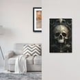 thumbnail image 5 of Balery Gold Pattern Skull for Duplex Wall Plates Kit, Electrical Outlet Covers, Standard Size 1-Gang 5.0" x3.0", Electric Receptacle Plug Covers-Style V, 5 of 6