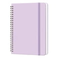 thumbnail image 2 of A5 Hardcover Notebook Elastic Closure Work Planner Ink-Resistant Hardbound Pad 140-Page College Ruled Notebook Perforated Tearable Memo Book Lay Flat Writing Notepad, 2 of 9