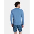 thumbnail image 3 of Laguna Men's Marble Knit Sun Top with Long Sleeves, Sizes M-2XL, 3 of 5