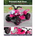thumbnail image 7 of TOYBSNR 6V Ride on ATV Toys, Toddler Car, Ride on Car w/ Music Player, Electric Car for Boys Girls Aged 1-3 Years, Pink, 7 of 7