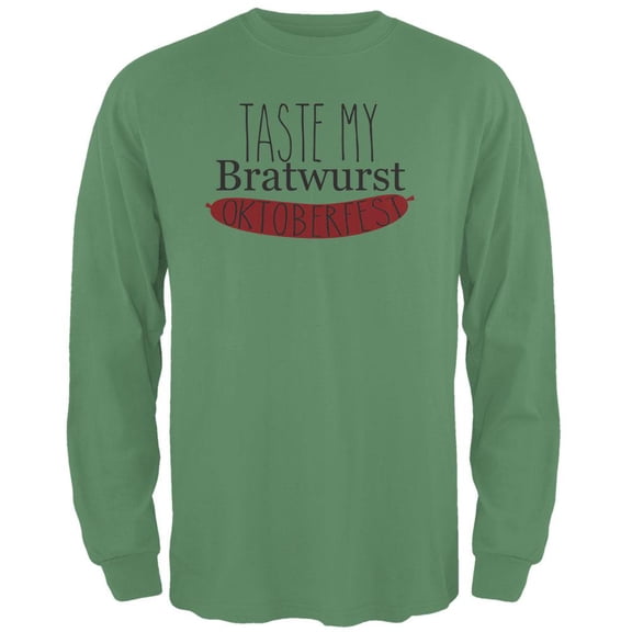 Oktoberfest Taste My Bratwurst German Mens Long Sleeve T Shirt