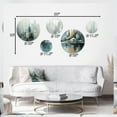 thumbnail image 4 of Designart "Modernist Cityscapes Green And Yellow III" City Art Deco Metal Wall Art Set of 5 Piece, 4 of 5