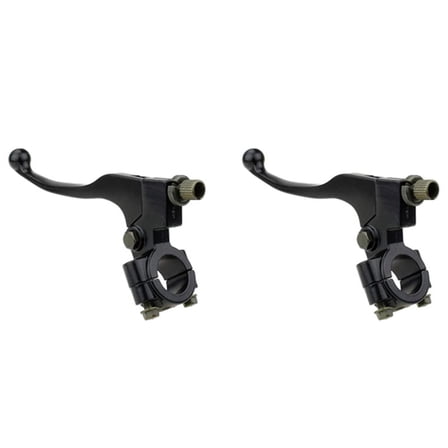 2X Motorcycle Black Left Clutch Brake Handle Lever Perch for CRF XR 80 100 CRF80 XR200 SSR 125Cc,2 * Brake Handle Lever Perch,black
