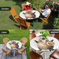 thumbnail image 4 of Happy Groundhog Day Round Tablecloth for 36-44 Inch Tables,Fitted Table Cover with Elastic Edge,Funny Cute Animal Spring Pastoral Waterproof Outdoor Table Cloth Protector for Patio Garden Dinner, 4 of 9