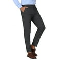 thumbnail image 5 of INSPIRE CHIC Dress Pants for Men's Slim Fit Tapered Flat Front Business Trousers, 5 of 5