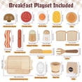 thumbnail image 2 of Juego de comida Airlab Wooden Pretend Play para desayuno para niños pequeños, 2 of 7