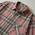 thumbnail image 5 of Afuyipoi Men's Oversized Button-Up Shirts,Casual Slim Fit with Pocket Long Sleeve Shirt Hot Pink XL, 5 of 7
