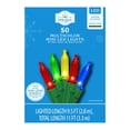 thumbnail image 5 of 50-Count Multicolor LED Mini Christmas Lights with Green Wire, 11', Holiday Time, 5 of 6