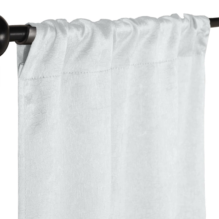 Superior Senna Blackout Curtain Panel Set 26" x 63" White photo 2