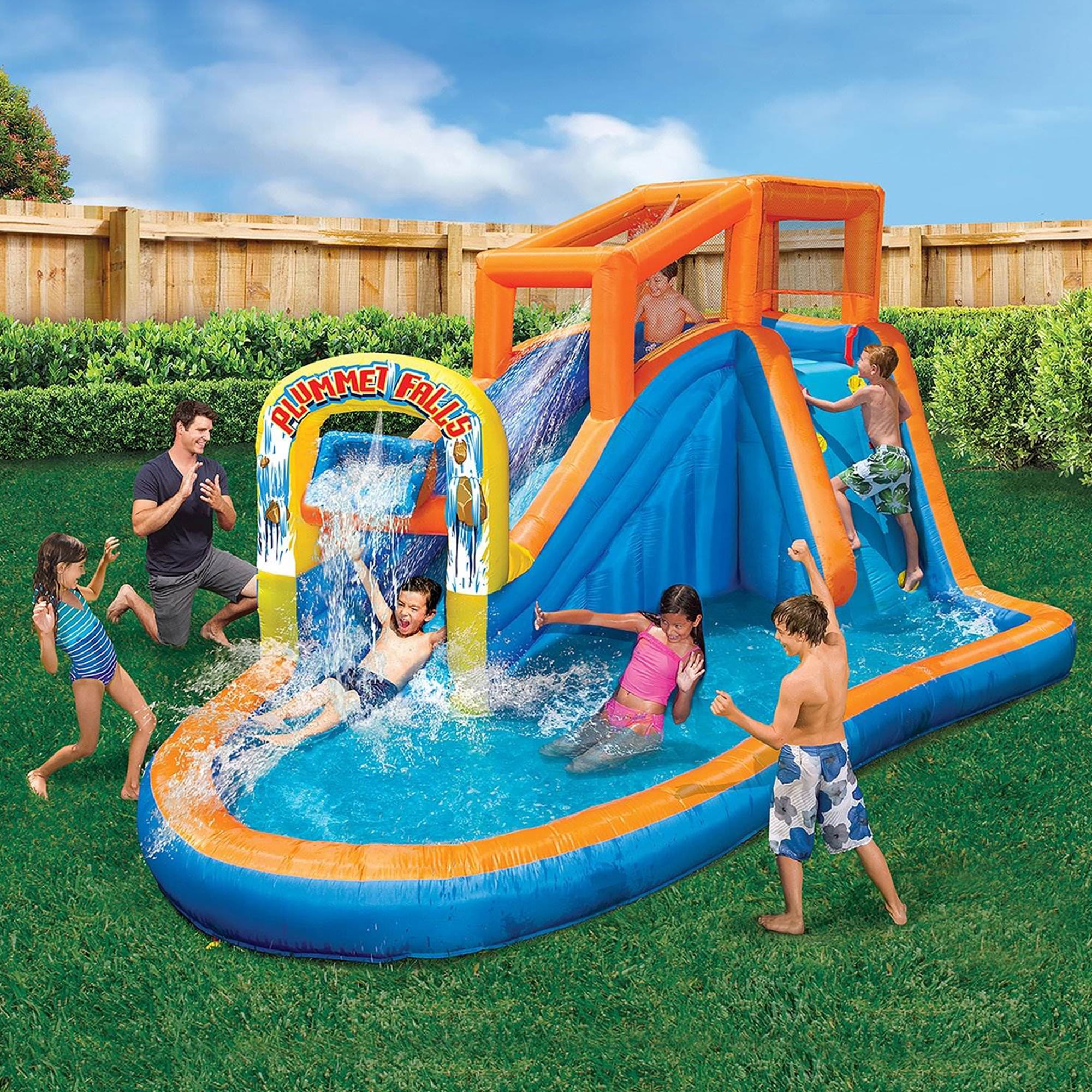 Banzai Plummet Falls Adventure Inflatable Outdoor Water Park