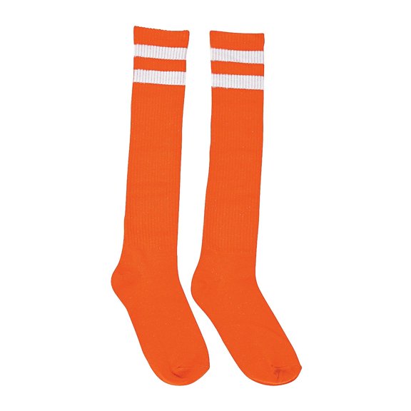 Orange Team Spirit Knee-High Socks - Apparel Accessories - 2 Pieces