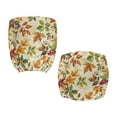 thumbnail image 3 of FKELYI Autumn Maple Leaf Print Office Chair Slipcover 2 Pcs Stretchable Swivel Computer Chair Cover Dustproof Armchair Protector for Backrest & Cushion Seat, 3 of 7